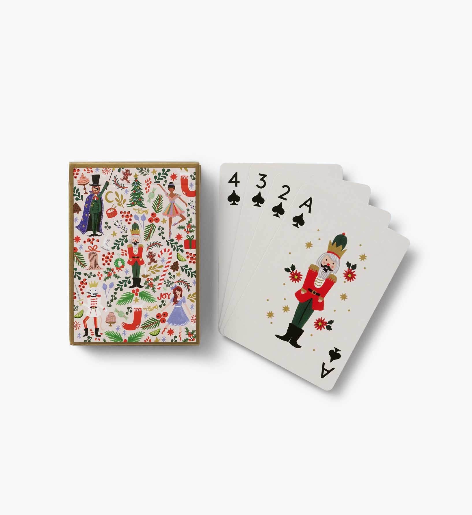 Playing Card Set - Holly Jolly Nutcracker