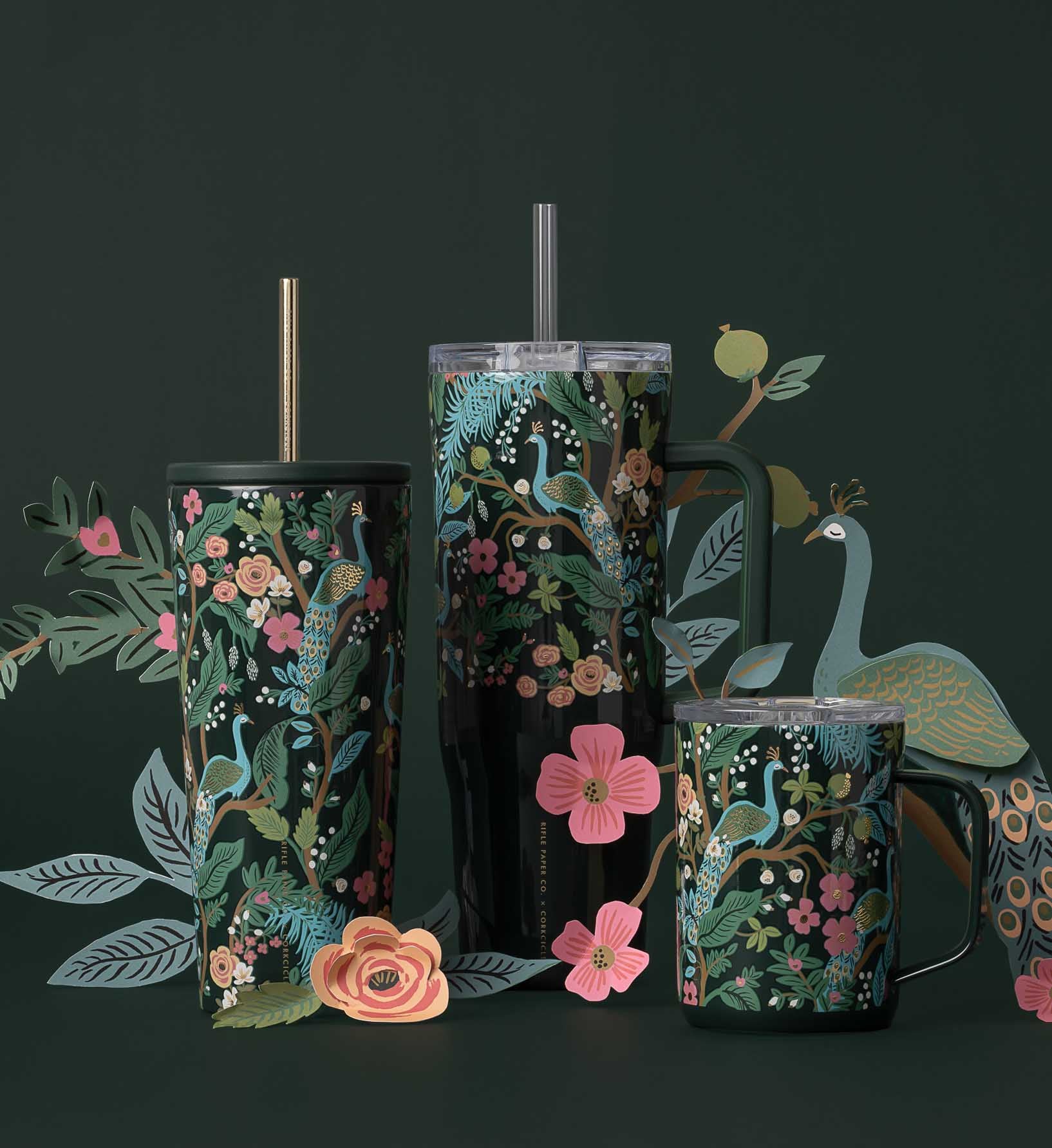 24 oz. Cold Cup - Peacock
