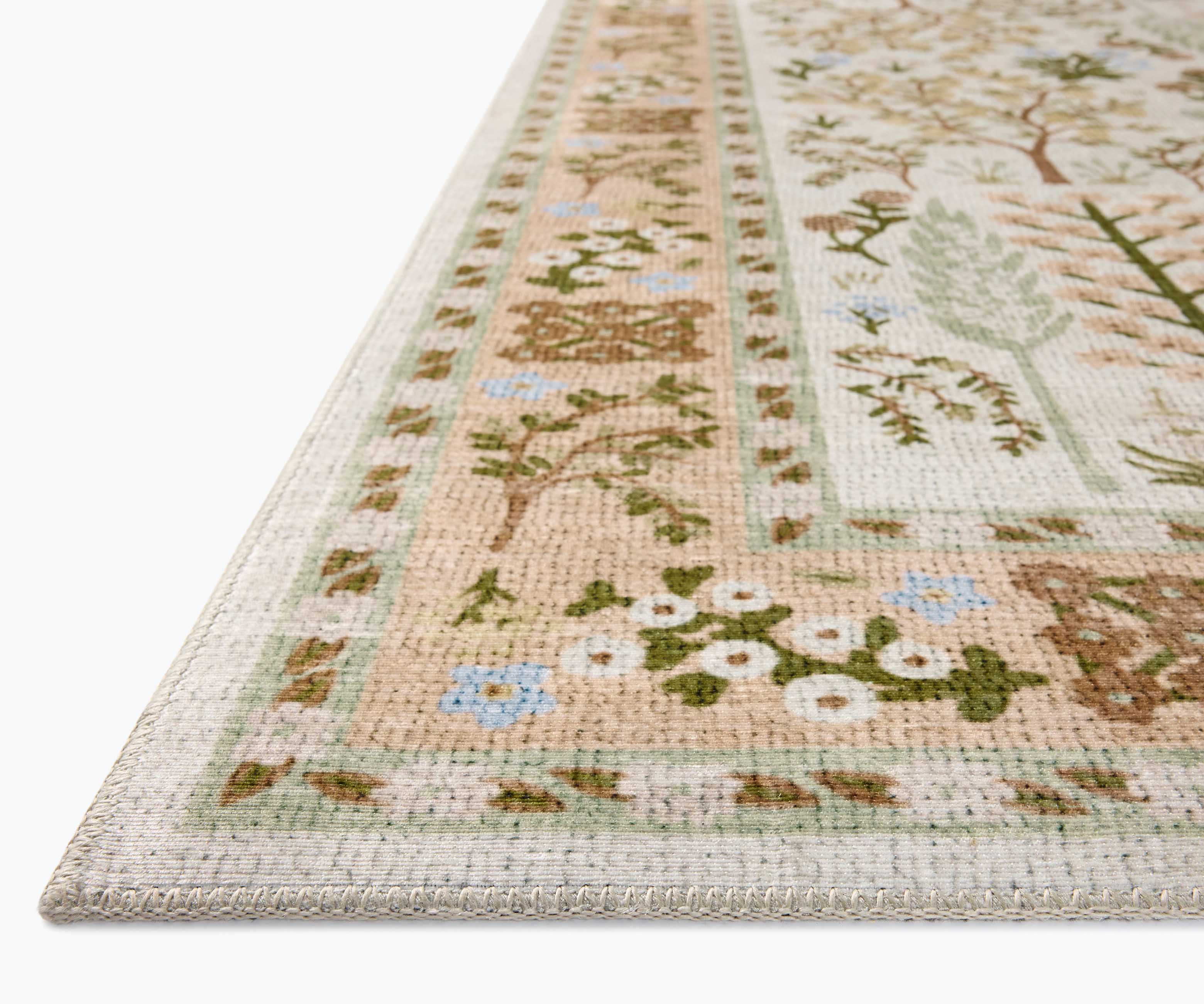 Canopy Bough Printed Rug - Cream