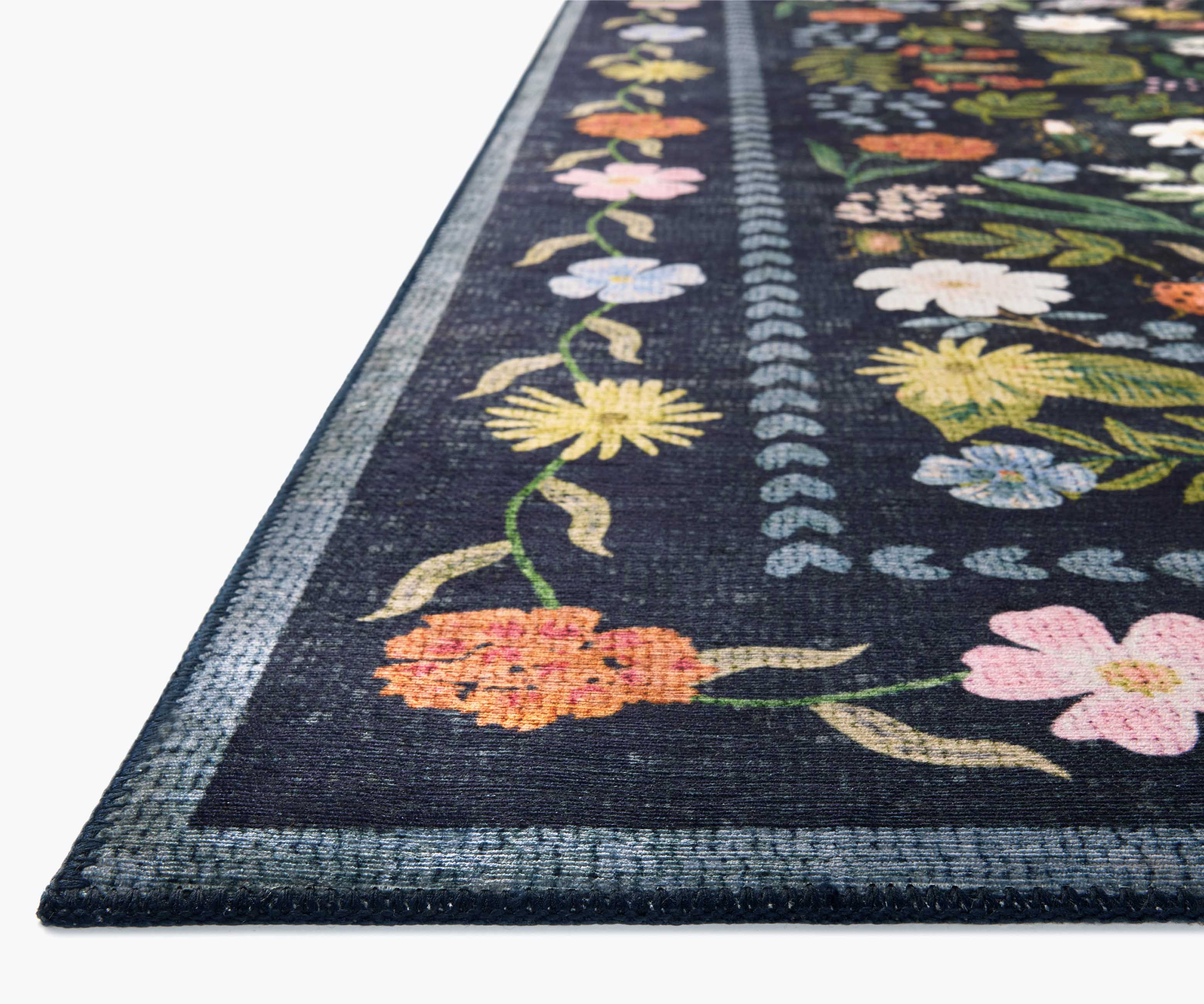 Canopy Curio Printed Rug - Charcoal