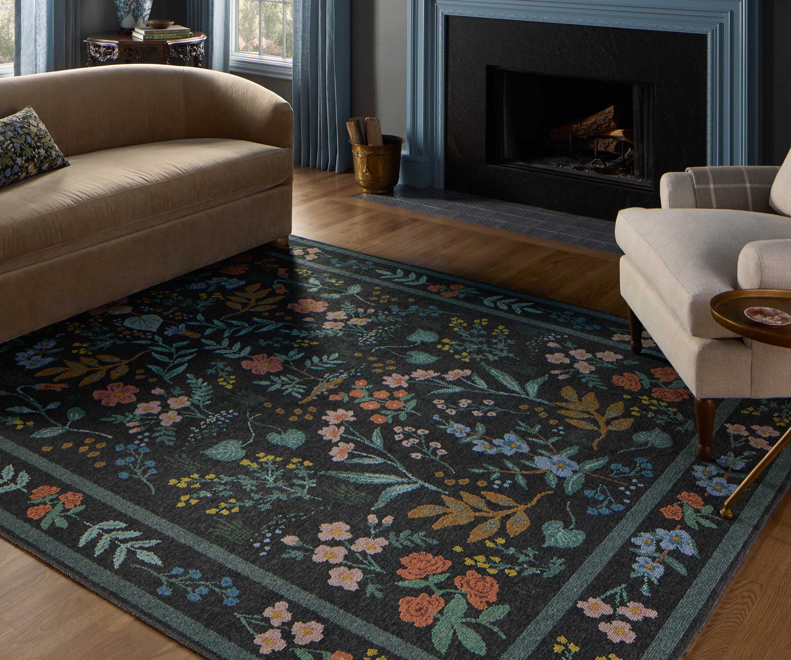 Wildwood Printed Rug - Wildwood Charcoal