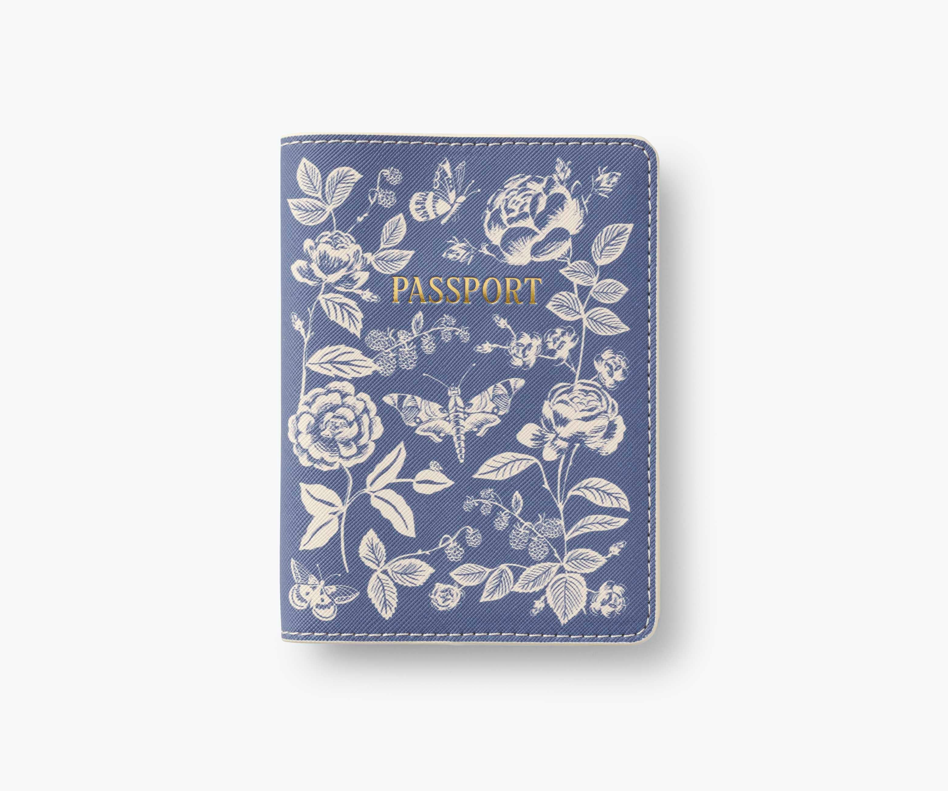 Passport Holder & Luggage Tag Set - English Rose