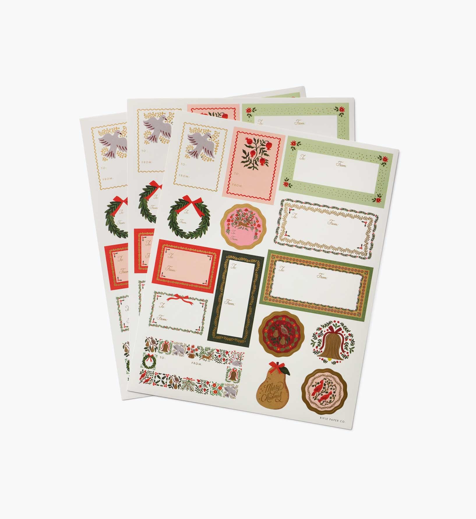 Holiday Gift Stickers - Christmastide