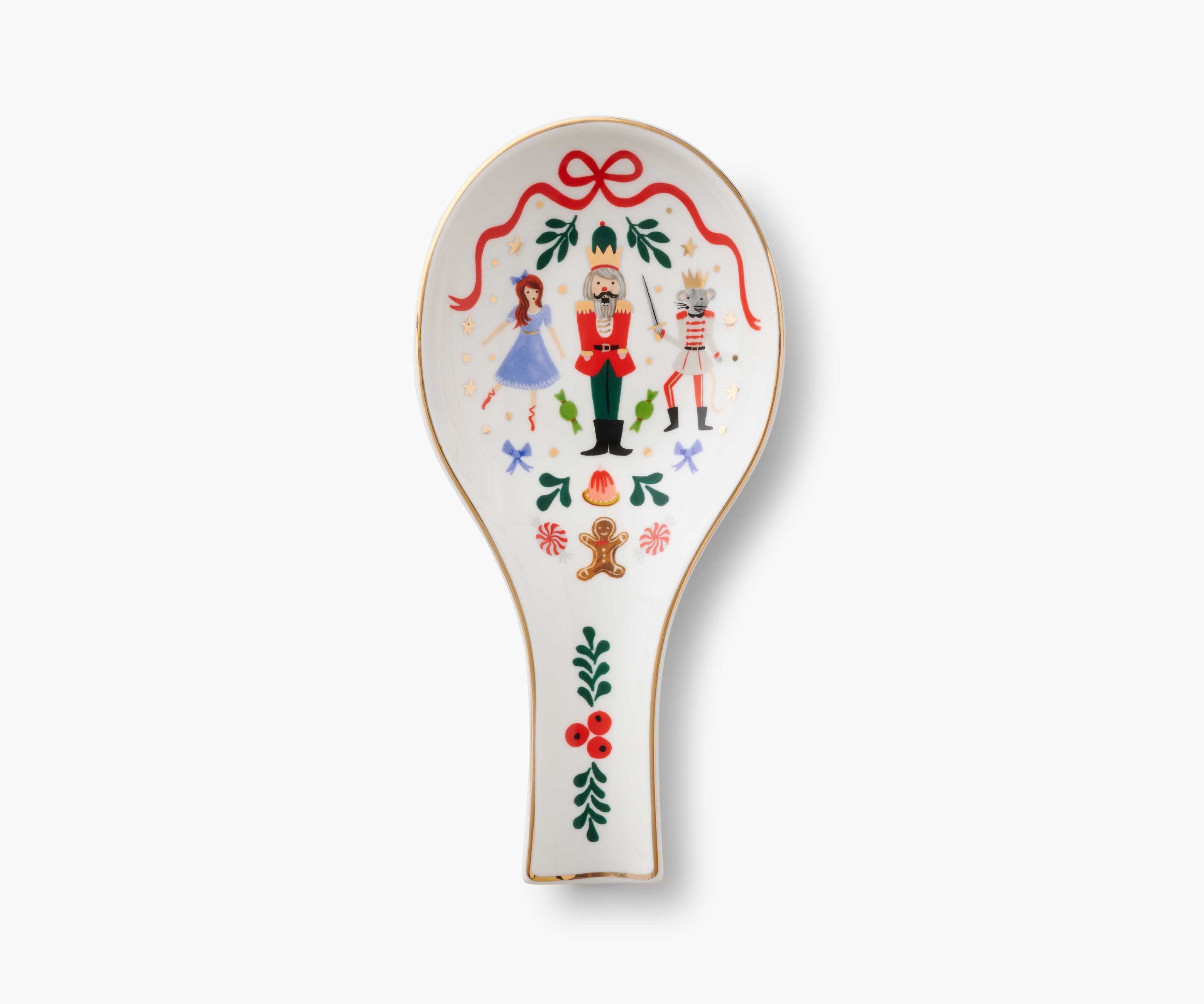 Porcelain Spoon Rest - Nutcracker