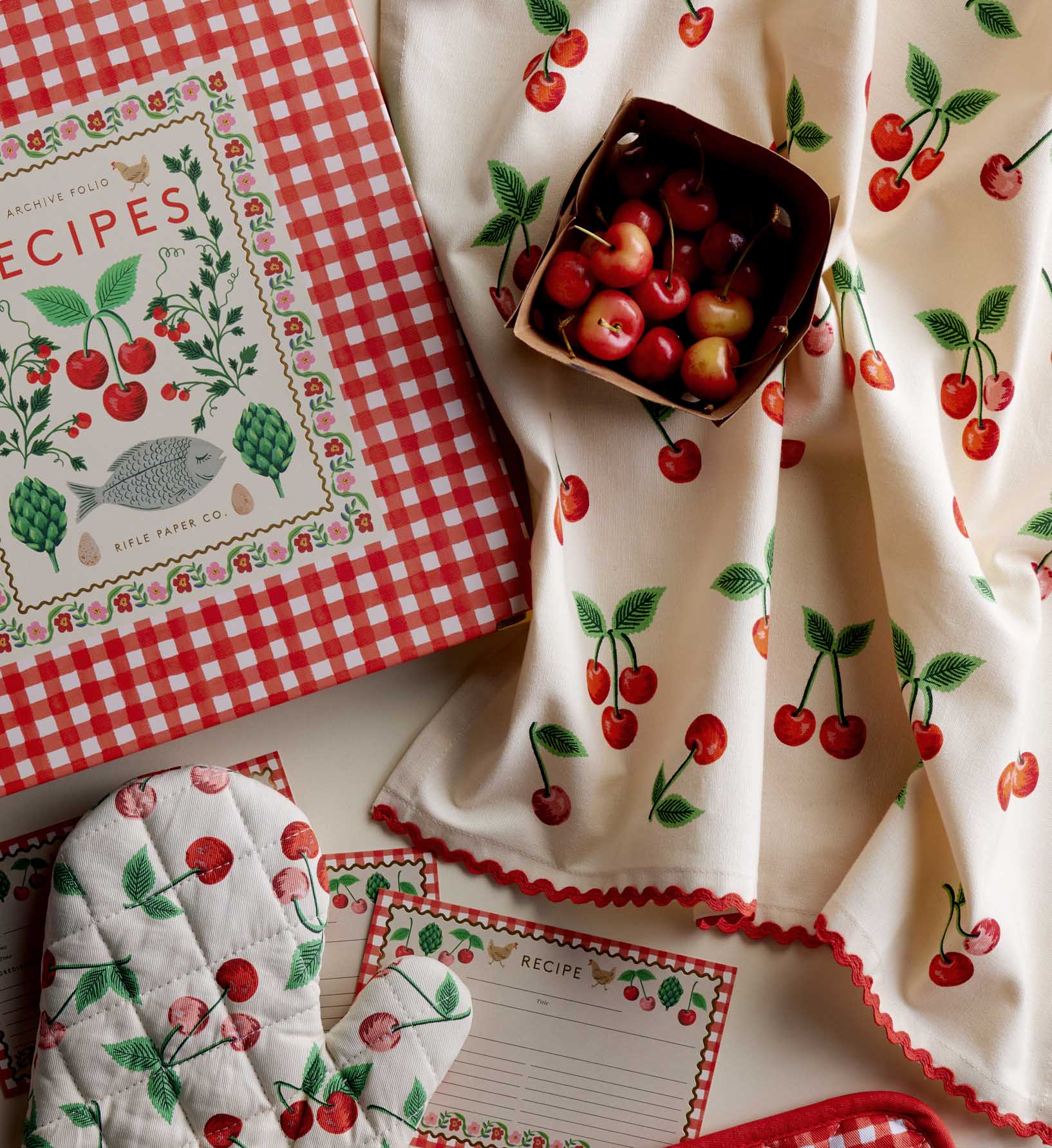 Tea Towel - Cherries