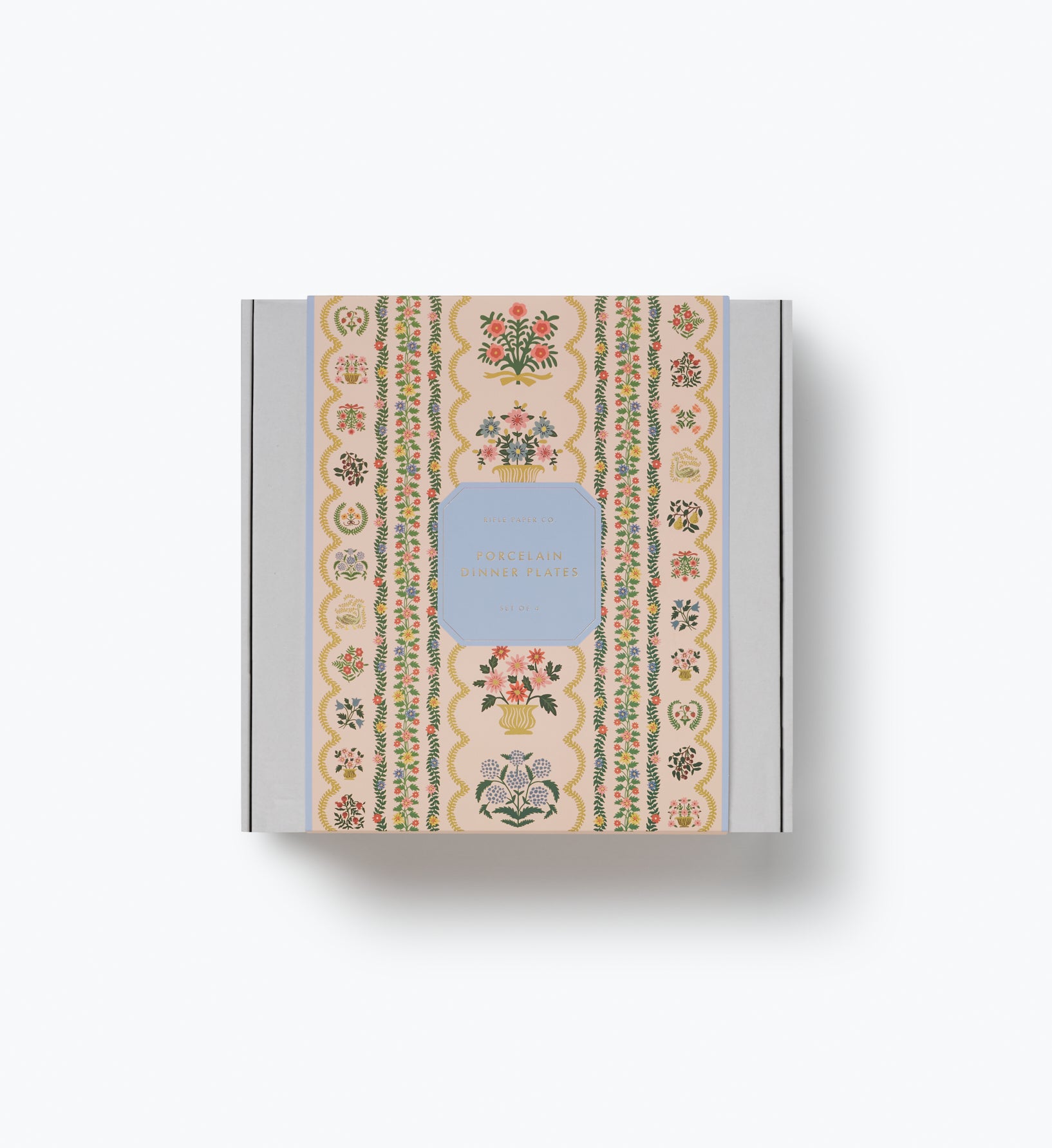 Porcelain Dinner Plate Set - Rosette