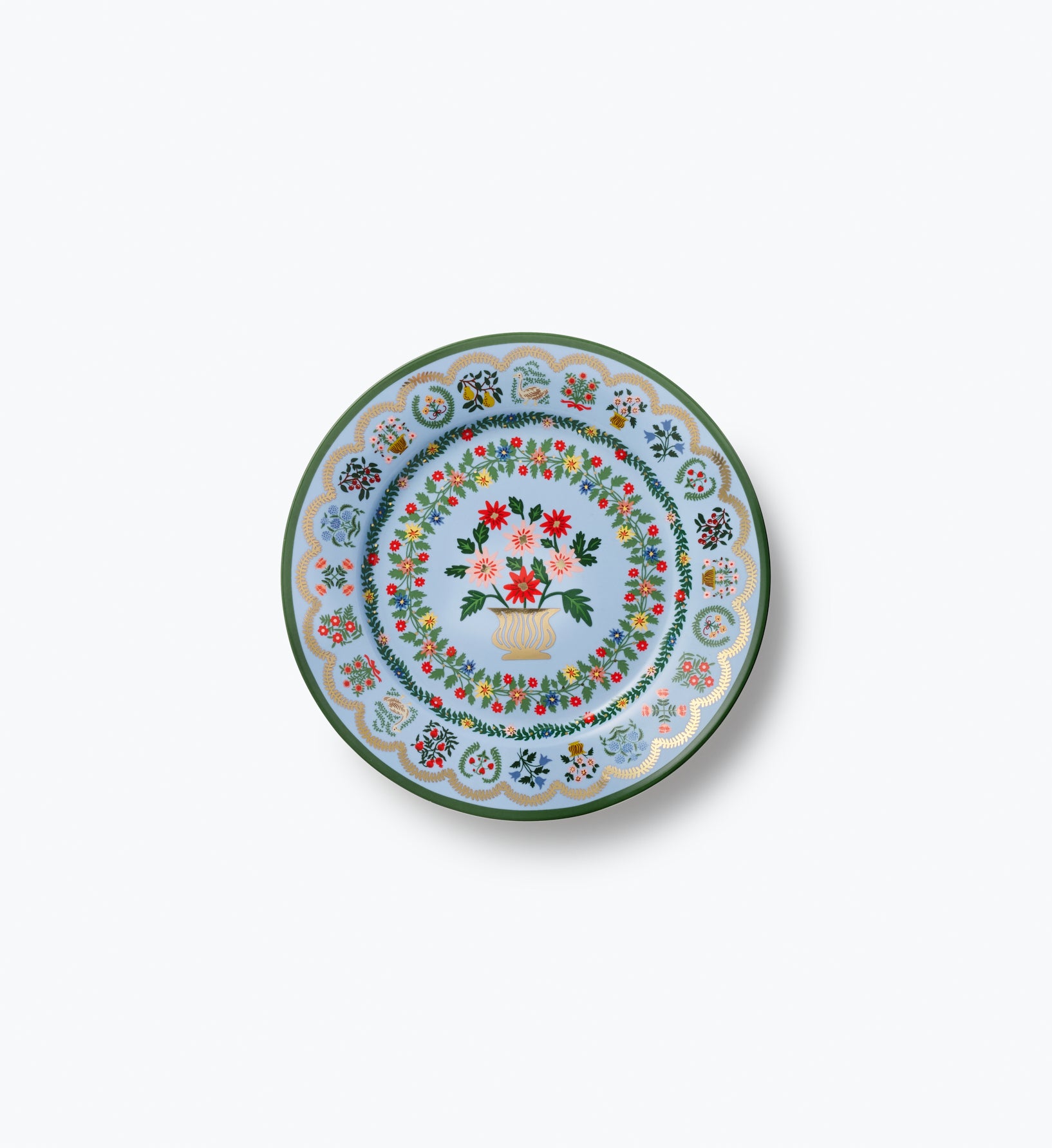 Porcelain Dessert Plate Set - Rosette