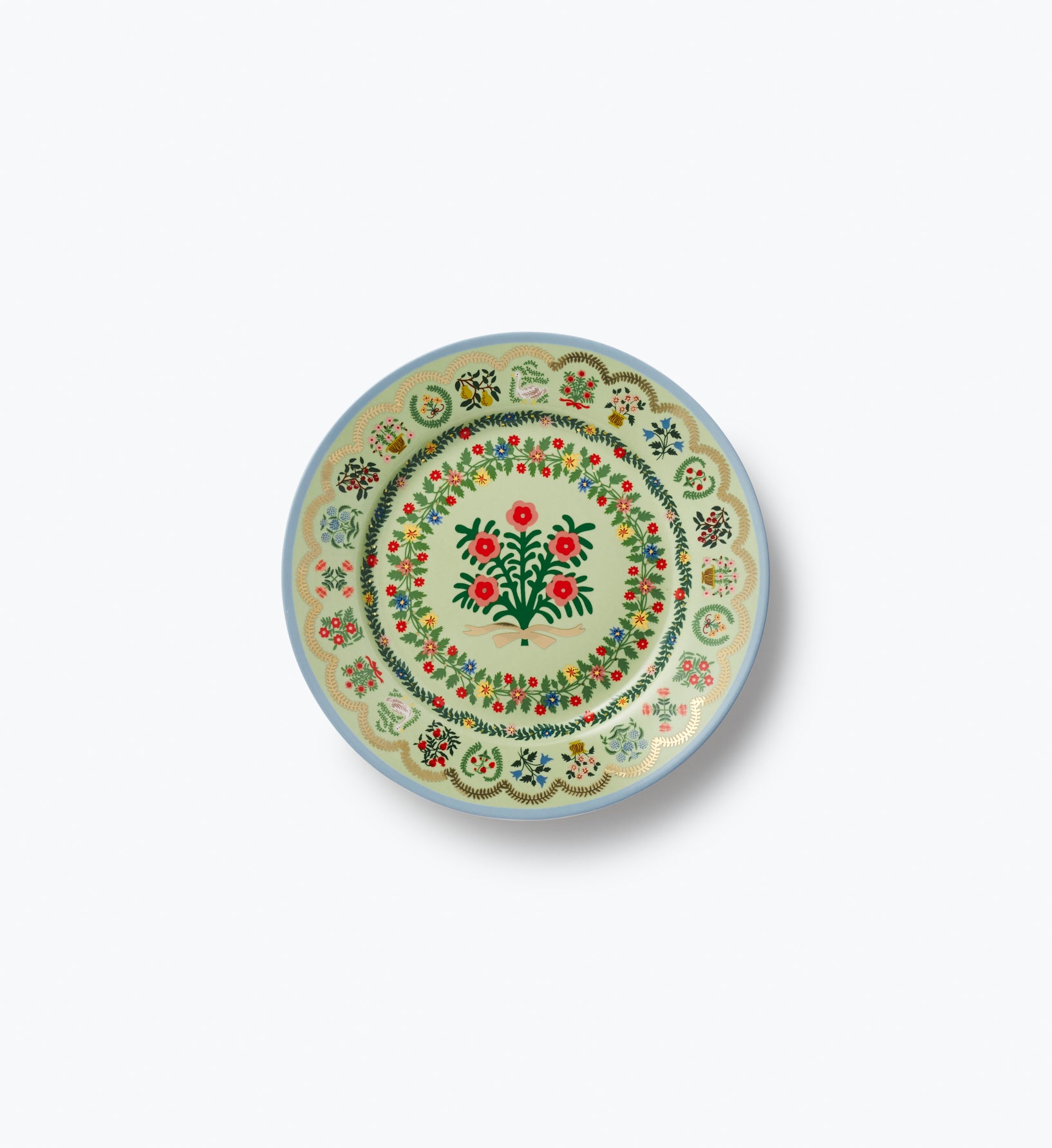 Porcelain Dessert Plate Set - Rosette