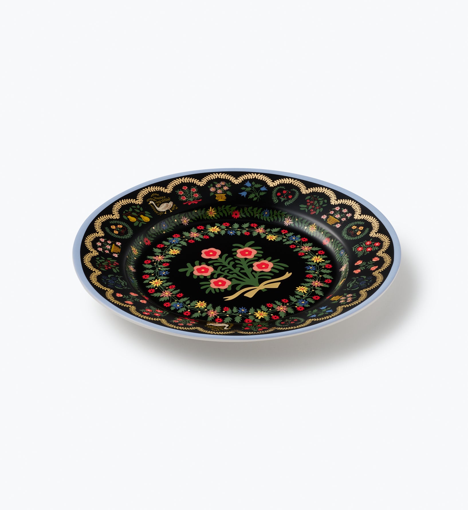 Porcelain Dessert Plate Set - Rosette