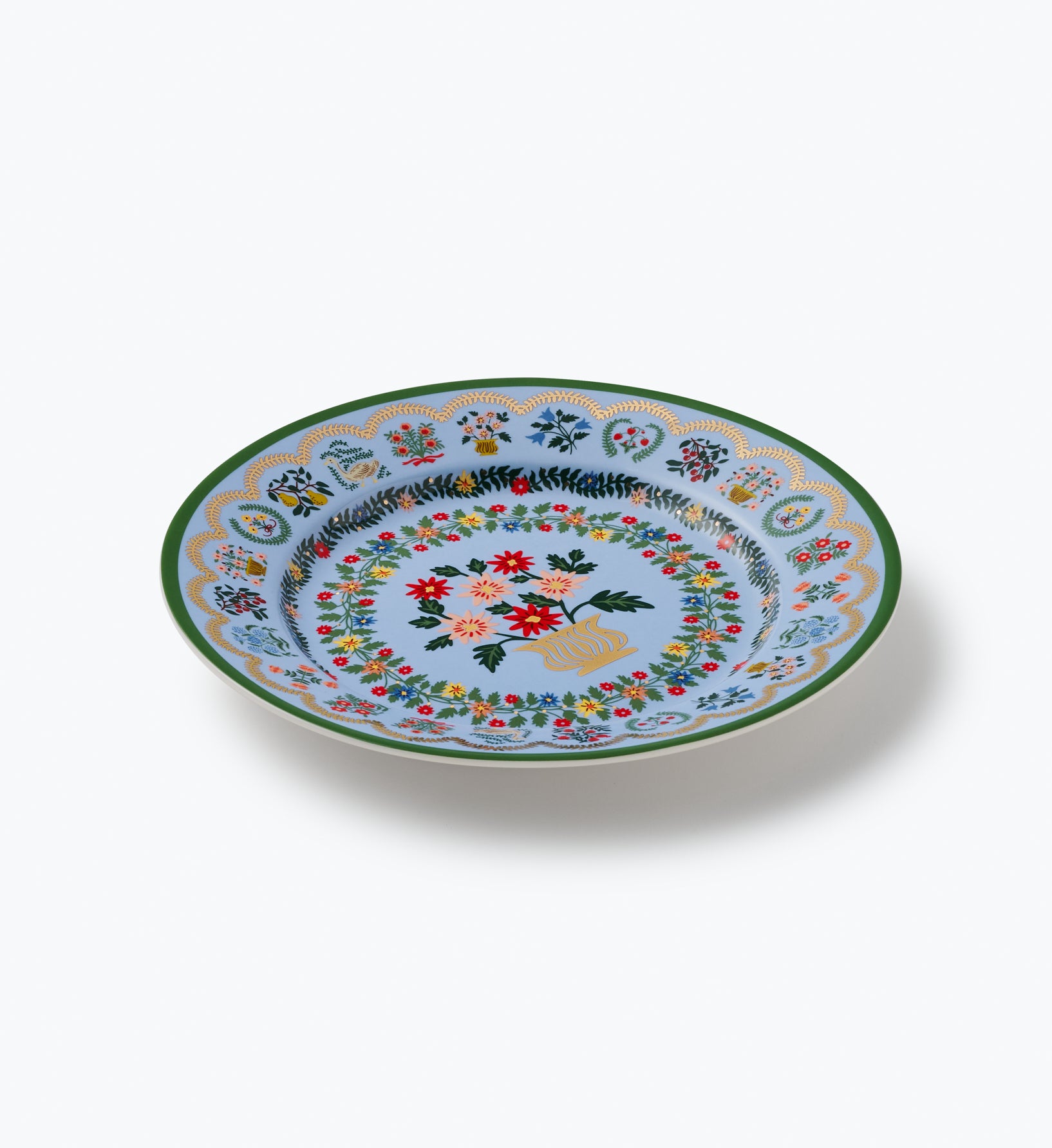 Porcelain Dessert Plate Set - Rosette