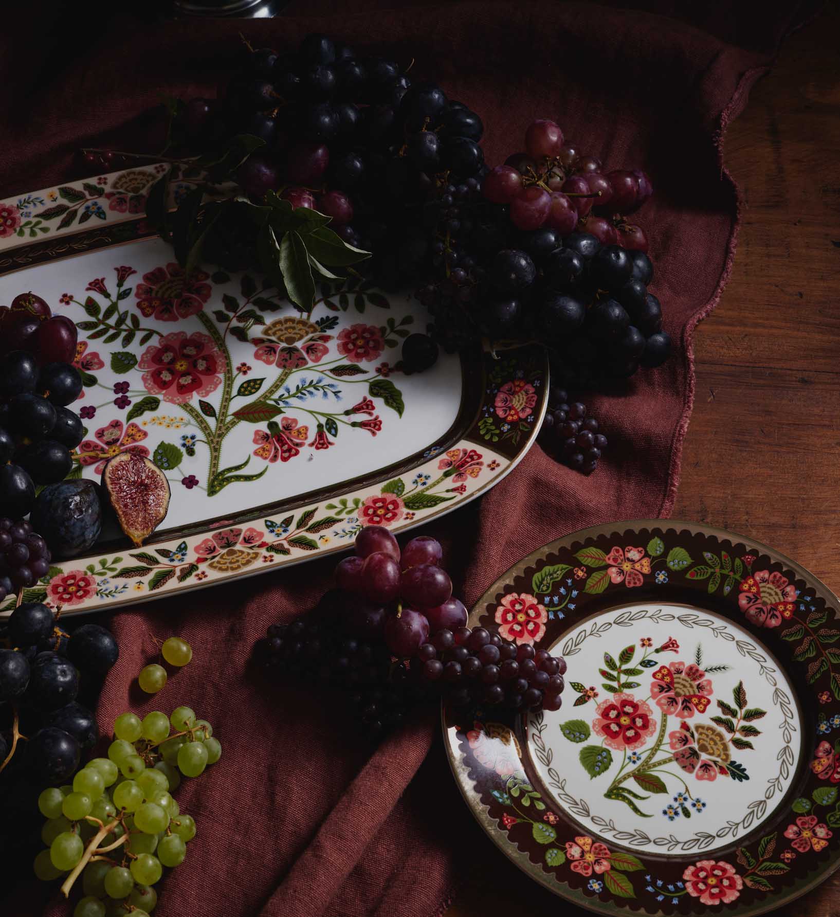 Large Porcelain Serving Platter - Gracie