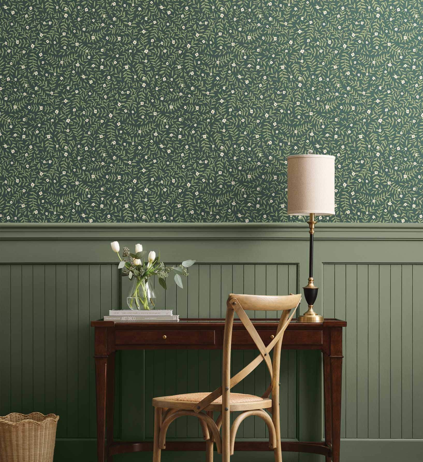Elodie Peel & Stick Wallpaper - Emerald